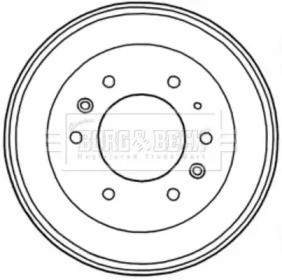 Тормозный барабан BORG & BECK BBR7230