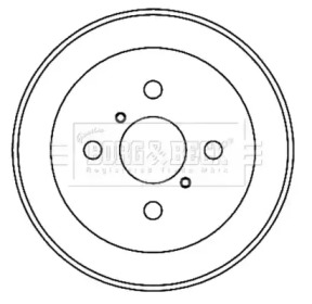 Тормозный барабан BORG & BECK BBR7231