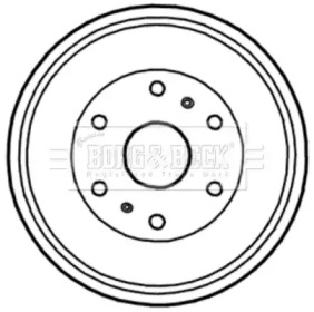 Тормозный барабан BORG & BECK BBR7234