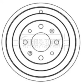 Тормозной барабан BORG & BECK BBR7237