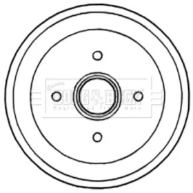 Тормозный барабан BORG & BECK BBR7238