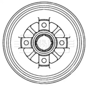Тормозный барабан BORG & BECK BBR7240