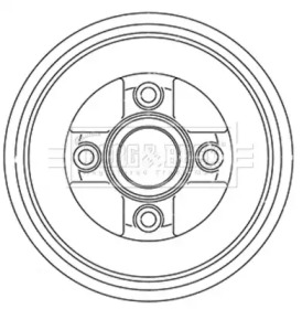 Тормозный барабан BORG & BECK BBR7243