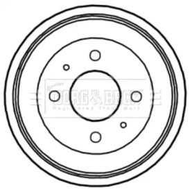 Тормозный барабан BORG & BECK BBR7244