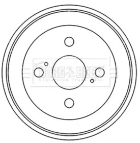 Тормозный барабан BORG & BECK BBR7246