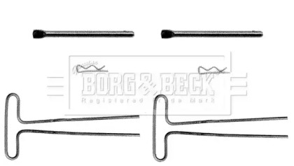 Комплектующие, колодки дискового тормоза BORG & BECK BBK1019