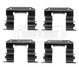 Комплектующие, колодки дискового тормоза BORG & BECK BBK1062