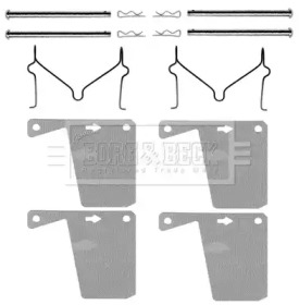 Комплектующие, колодки дискового тормоза BORG & BECK BBK1064