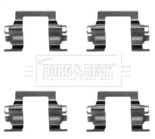 Комплектующие, колодки дискового тормоза BORG & BECK BBK1066