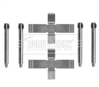 Комплектующие, колодки дискового тормоза BORG & BECK BBK1090