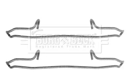 Комплектующие, колодки дискового тормоза BORG & BECK BBK1091