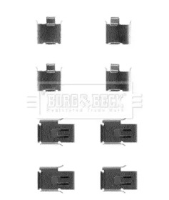 Комплектующие, колодки дискового тормоза BORG & BECK BBK1097