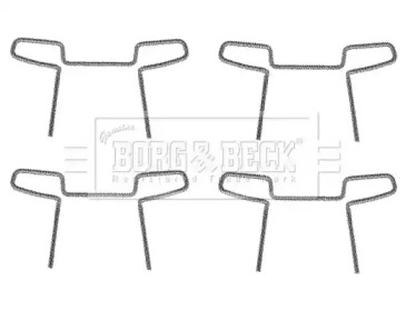 Комплектующие, колодки дискового тормоза BORG & BECK BBK1113