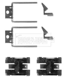 Комплектующие, колодки дискового тормоза BORG & BECK BBK1123
