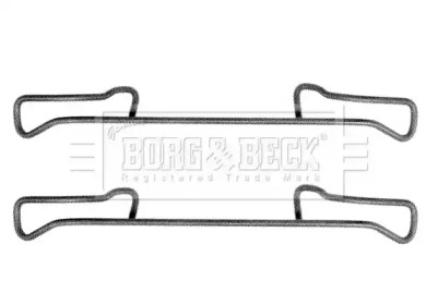 Комплектующие, колодки дискового тормоза BORG & BECK BBK1178