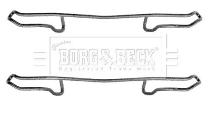 Комплектующие, колодки дискового тормоза BORG & BECK BBK1179