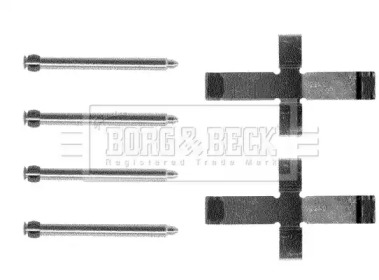 Комплектующие, колодки дискового тормоза BORG & BECK BBK1192