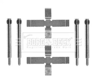 Комплектующие, колодки дискового тормоза BORG & BECK BBK1193