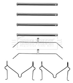 Комплектующие, колодки дискового тормоза BORG & BECK BBK1214