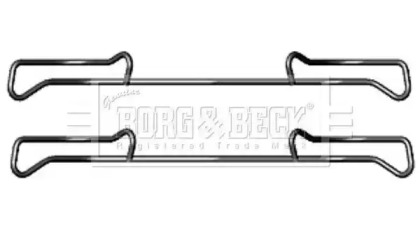 Комплектующие, колодки дискового тормоза BORG & BECK BBK1219