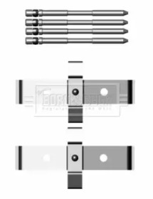 Комплектующие, колодки дискового тормоза BORG & BECK BBK1248