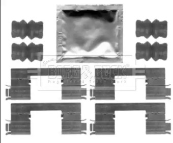 Комплектующие, колодки дискового тормоза BORG & BECK BBK1262