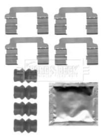 Комплектующие, колодки дискового тормоза BORG & BECK BBK1265