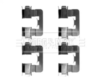 Комплектующие, колодки дискового тормоза BORG & BECK BBK1294