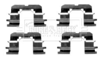 Комплектующие, колодки дискового тормоза BORG & BECK BBK1301