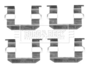 Комплектующие, колодки дискового тормоза BORG & BECK BBK1321