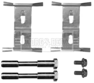 Комплектующие, колодки дискового тормоза BORG & BECK BBK1419