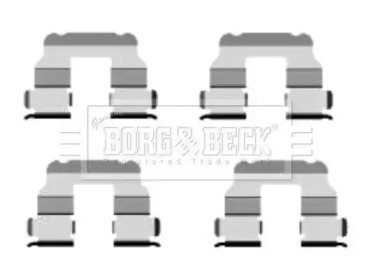 Комплектующие, колодки дискового тормоза BORG & BECK BBK1421