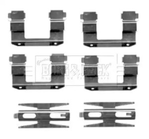 Комплектующие, колодки дискового тормоза BORG & BECK BBK1434