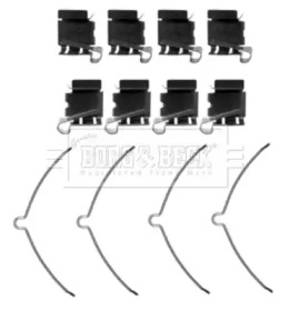 Комплектующие, колодки дискового тормоза BORG & BECK BBK1442