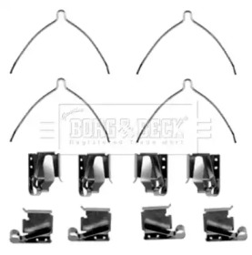 Комплектующие, колодки дискового тормоза BORG & BECK BBK1454