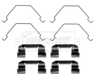 Комплектующие, колодки дискового тормоза BORG & BECK BBK1470