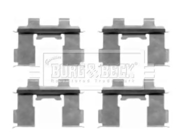 Комплектующие, колодки дискового тормоза BORG & BECK BBK1484