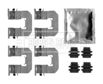 Комплектующие, колодки дискового тормоза BORG & BECK BBK1488