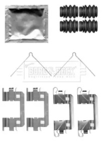 Комплектующие, колодки дискового тормоза BORG & BECK BBK1502