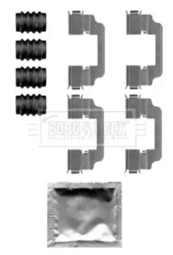 Комплектующие, колодки дискового тормоза BORG & BECK BBK1508