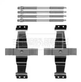 Комплектующие, колодки дискового тормоза BORG & BECK BBK1589