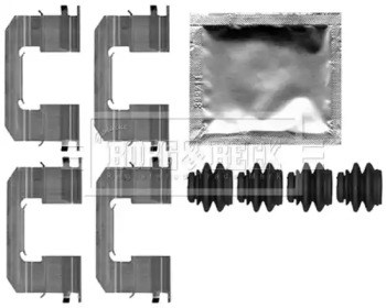 Комплектующие, колодки дискового тормоза BORG & BECK BBK1606