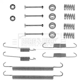 Комплектующие, колодки дискового тормоза BORG & BECK BBK6004