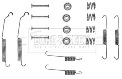 Комплектующие, колодки дискового тормоза BORG & BECK BBK6010