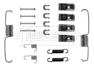 Комплектующие, колодки дискового тормоза BORG & BECK BBK6014