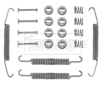 Комплектующие, колодки дискового тормоза BORG & BECK BBK6017