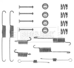 Комплектующие, колодки дискового тормоза BORG & BECK BBK6024