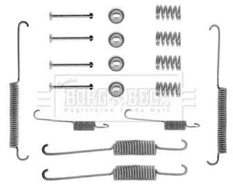Комплектующие, колодки дискового тормоза BORG & BECK BBK6034