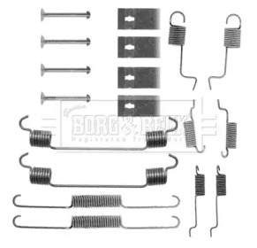 Комплектующие, колодки дискового тормоза BORG & BECK BBK6054