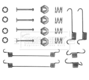 Комплектующие, колодки дискового тормоза BORG & BECK BBK6077